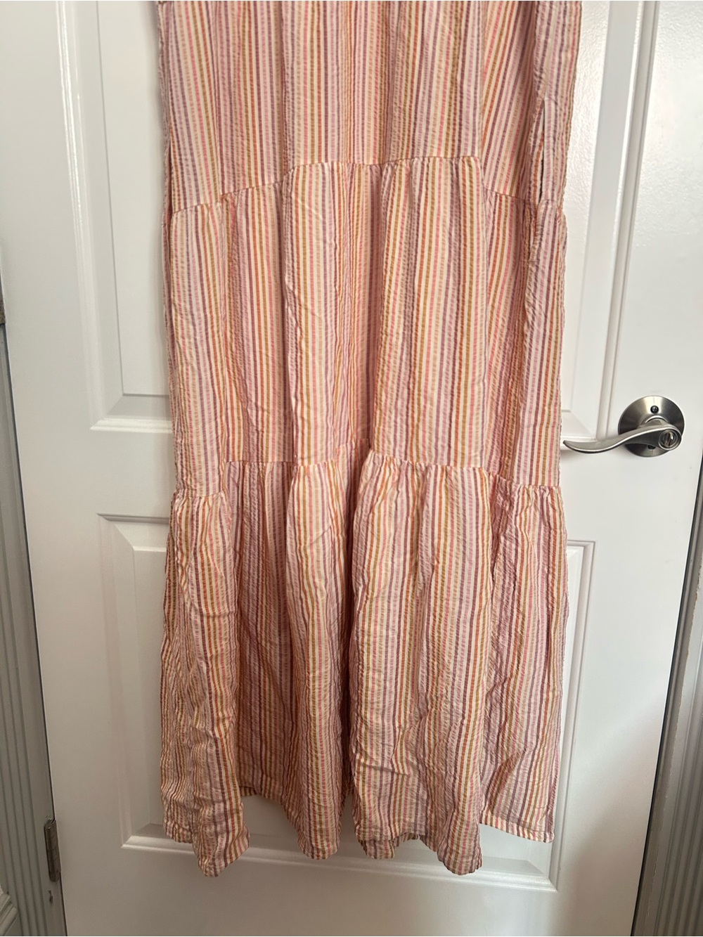 MARINE LAYER Corinne Stripe Sleeveless Maxi Dress Size L Coastal Chic Beach Boho - Picture 14 of 16